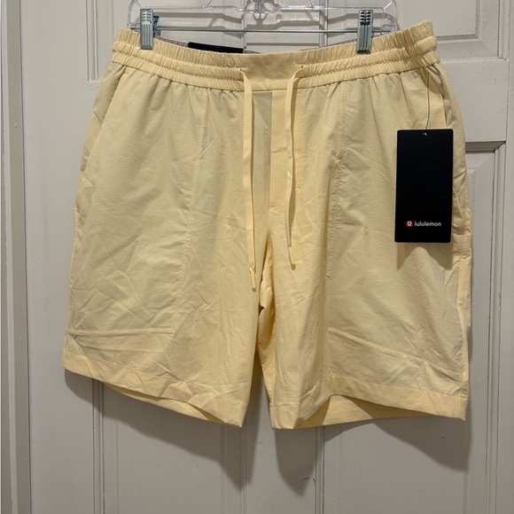 Lululemon Light Yellow Shorts - Picture 1 of 6